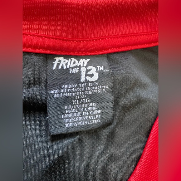 Vintage Friday the 13th Jason Voorhees Blood Splattered Hockey Jersey Men Sz XL - Picture 5 of 7